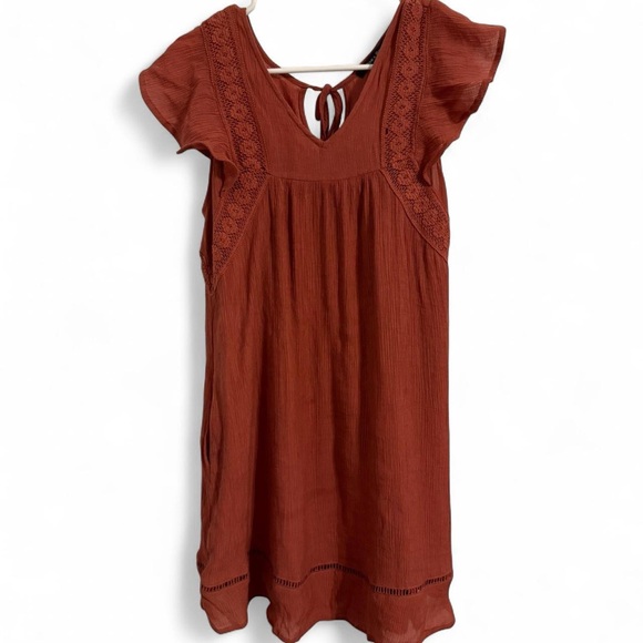 Fall Rust Mini Dress - Picture 3 of 5